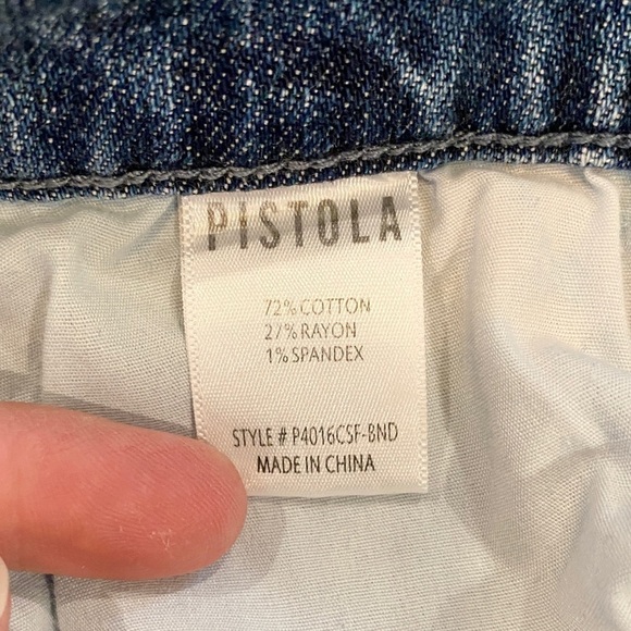 Pistola 6 (27) Winston Denim Shorts Boundaries Mid Rise Womens Cutoff Frayed Hem - Picture 7 of 10